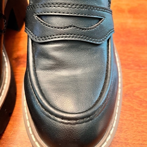 Dolce Vita Black Platform Loafers - Picture 6 of 12